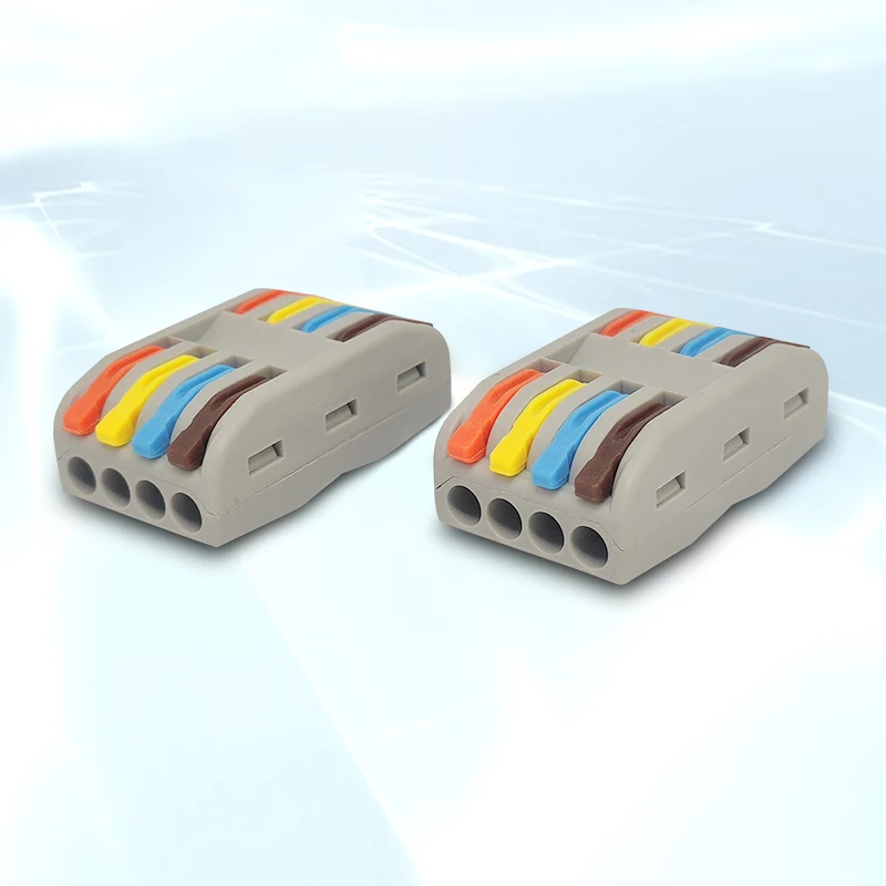 Color handle wire connector AP-2-4 Fast wiring terminal Four in four out wiring terminal