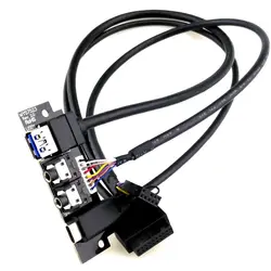 factory outlet PC Motherboard cable  usb 3.0+usb c+hd audio ports i/o board and with type C female internal wire cable