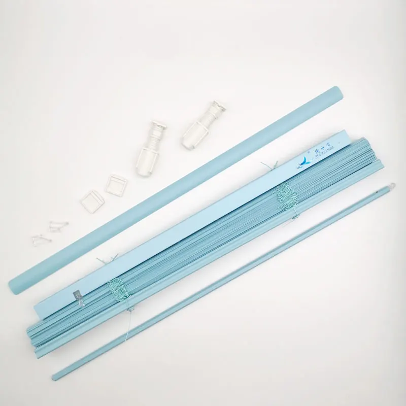 Cordless 1 inch Vinyl PVC Mini Blinds Waterproof Window Shade