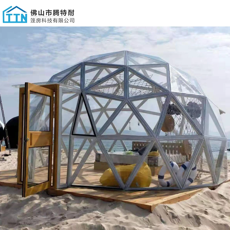 
China manufacturer cheap eco-friendly thermal acrylic geodesic dome tent 