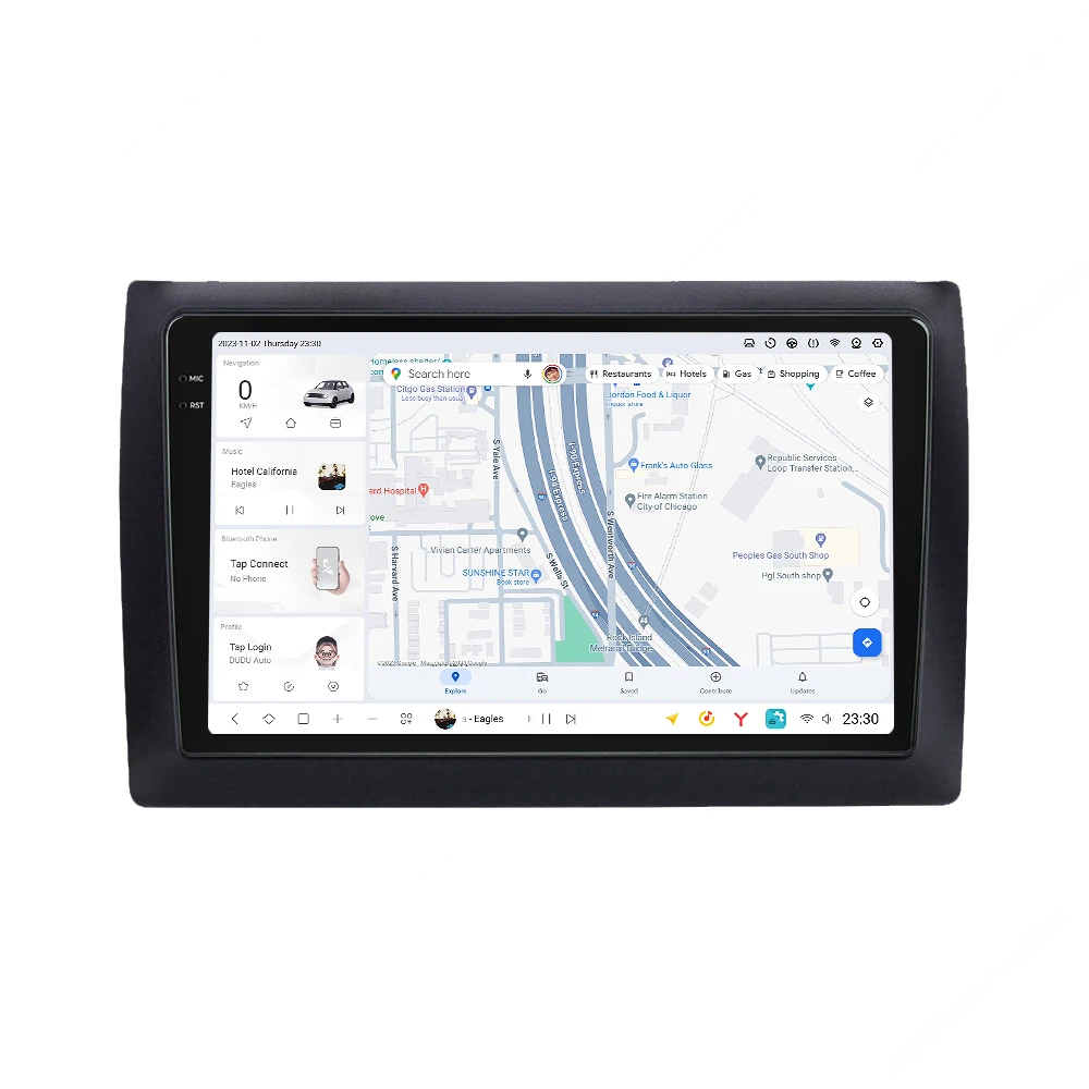 Автомагнитола DUDUAUTO 2K QLED на Android 13 для Fiat Stilo 2001-2010 мультимедийный плеер воспроизведения автомобиля стерео GPS навигация DSP BT