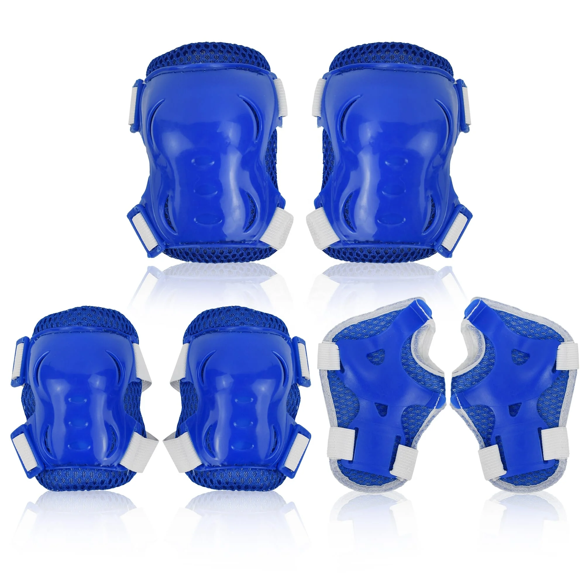 Kids Bicycle Helmet Protective Elbow Knee Pads Sport Protective Gear Sets Skate Knee Pads Elbow Wrist Guard Helmet Scooters
