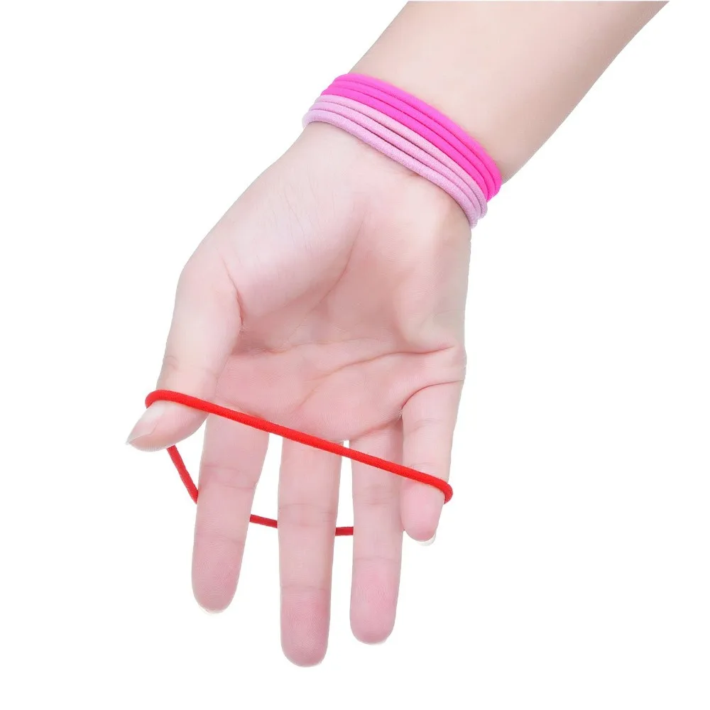 Elastic  Hair Ties Rubber Hair Rings Comfortable Rubber Elastic Hair Bands