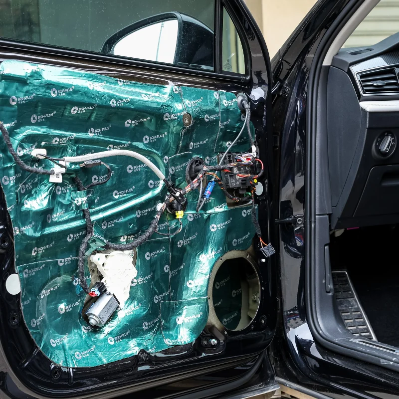 Рекламный фирменный предзаказ BON-PLUS легкий автомобильный звукоизоляционный материал 800*460*3 5 мм демпфирующий лист оптовые магазины