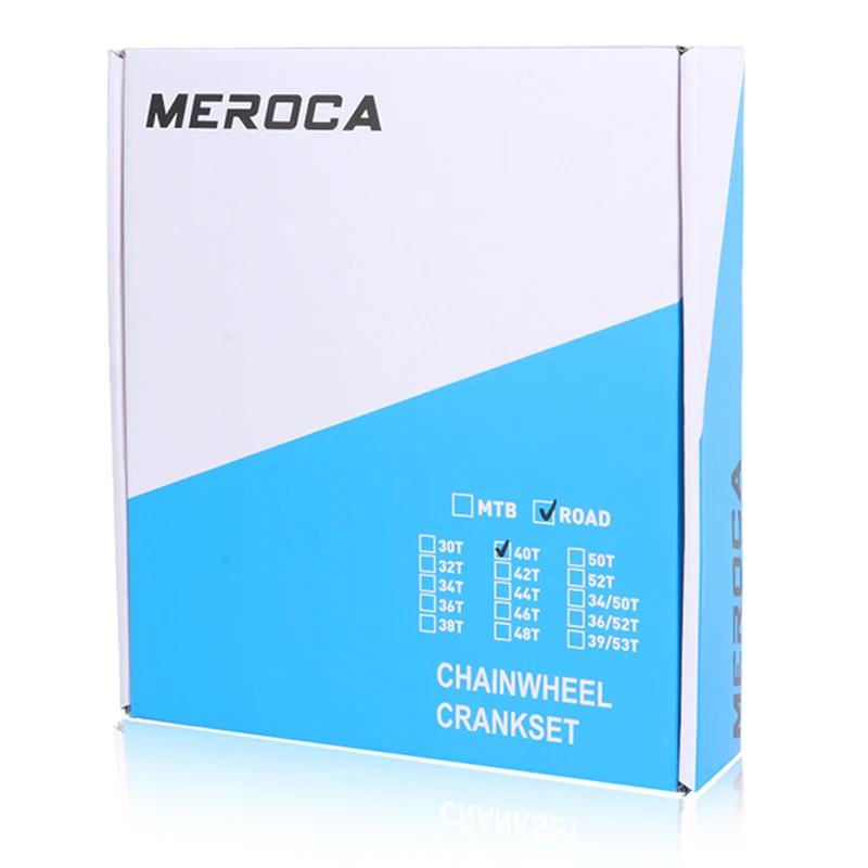 Bicycle Parts MEROCA Road Bike Crank 170mm 40T 42T Single  Hollow 7075 Aluminum Alloy Racing Crankset Cycling Accessor