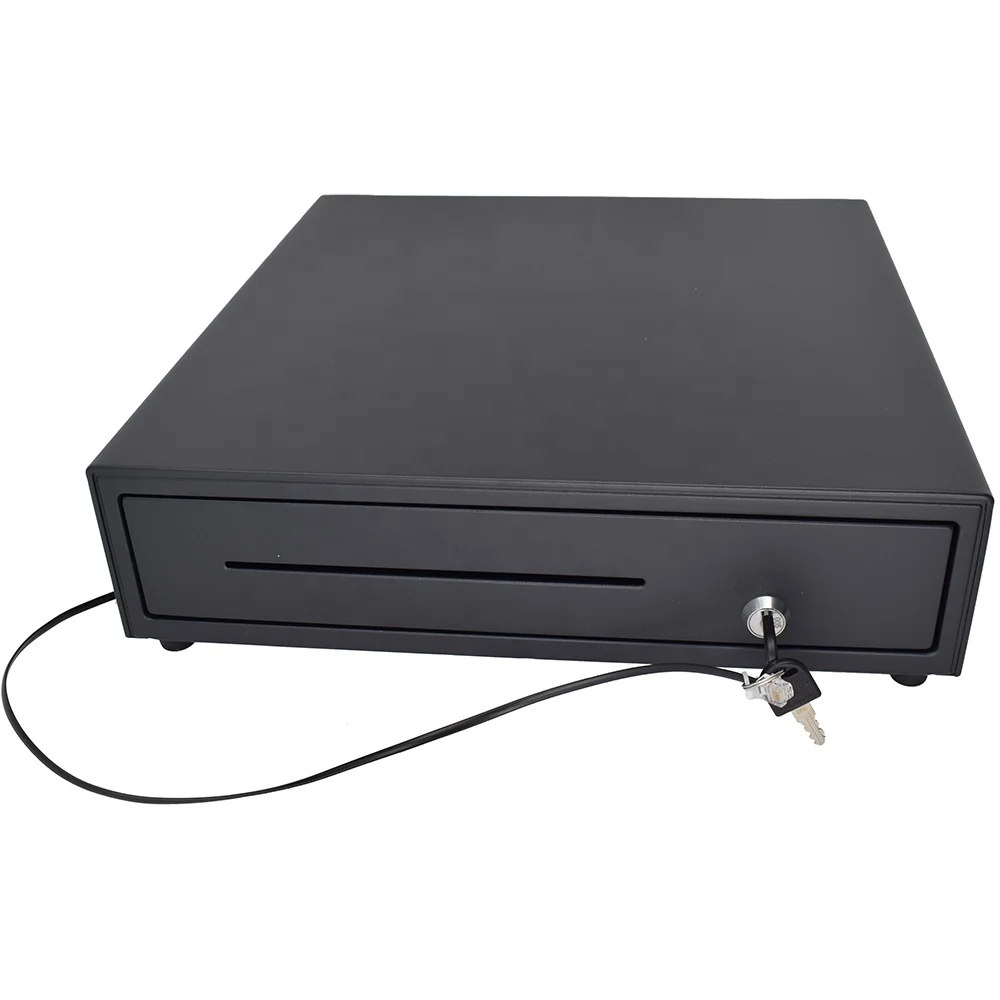 Lowest Price Gas Station Pos System Hs 405 Real Mini Cash Drawer Box Custom Usb with Keys Rj11 Cash Register Drawers