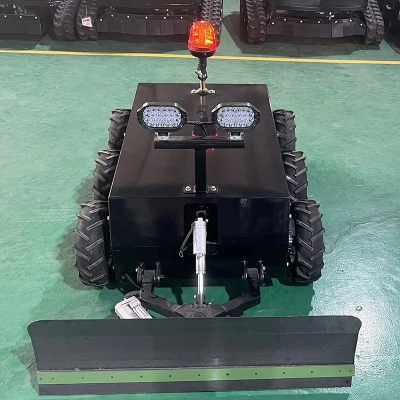 Factory Direct Sale Remote Control Robot Snow Blower Pusher Plow Snow Sweeper Machine