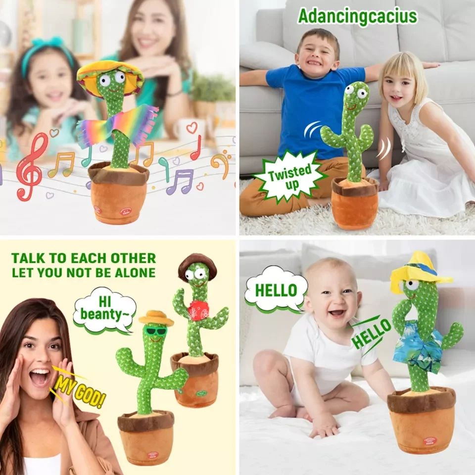 TS Best Price LED 120 Songs Soft Wriggle Toy Sing Function Dancing Sound Funny Gift Magic Cactus For Boys And Girls