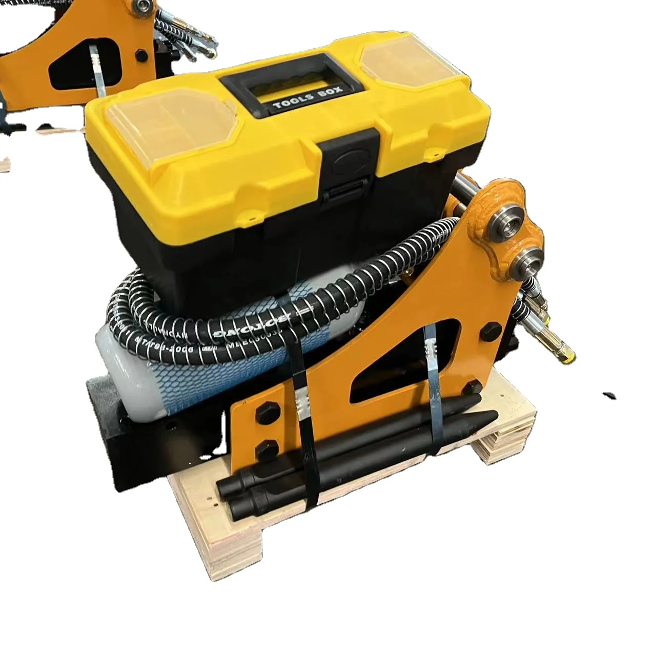 Small excavator, micro excavation uses hydraulic breaker hammer SB10/SB20 for demolition and crushingStrong blow