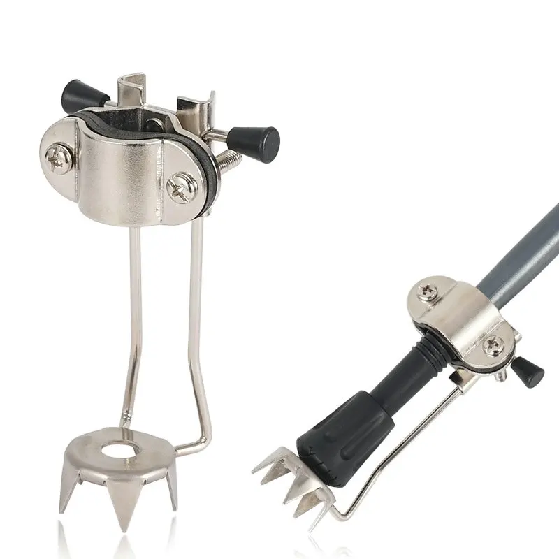 Stainless steel Cane Ice Grip Attachment Cane And Walking Aids Attachment Snow Grip for Walking Cane