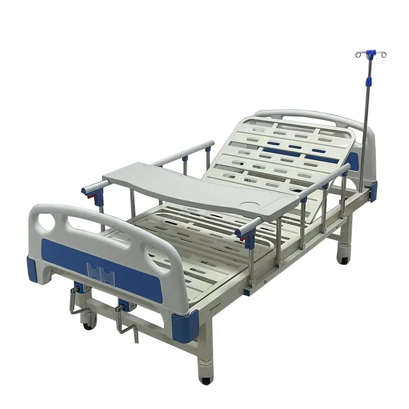 High quality Factory wholesale manual two function nursing bed 2 crank medical hospital patient bed