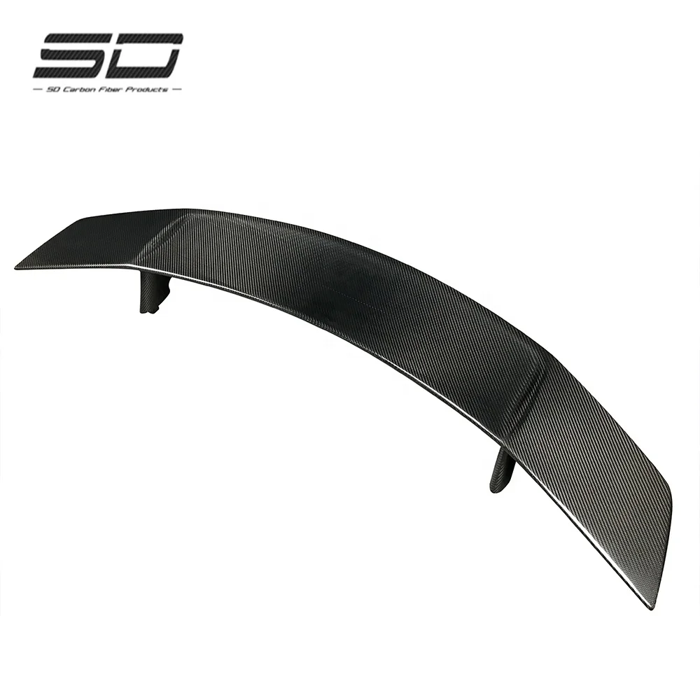 Dry Carbon Fiber  BodyKit V Style Rear Bumper Wing Rear Spoiler For Audi R8