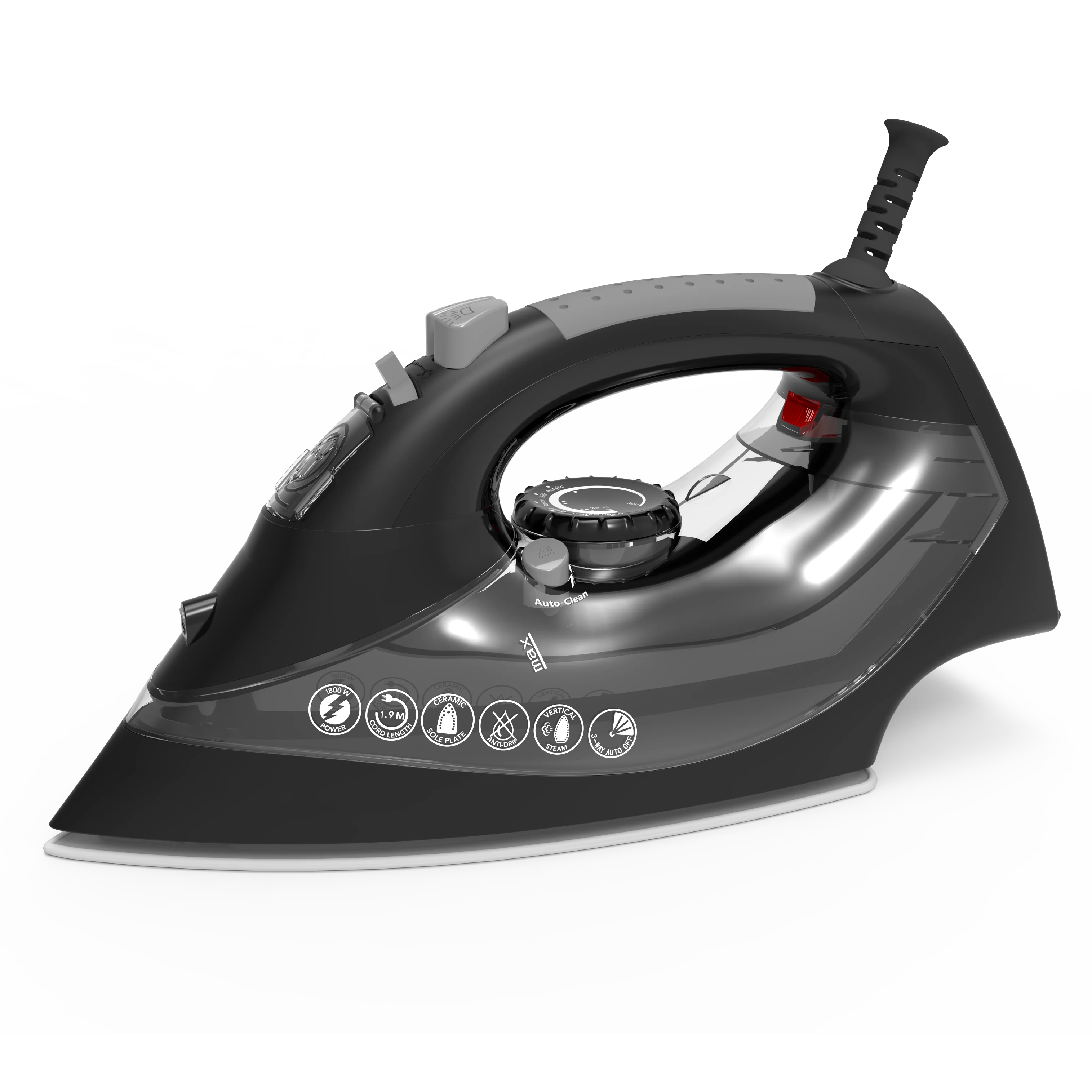 Home Use Handheld  Aluminum Soleplate Electric Steam Iron