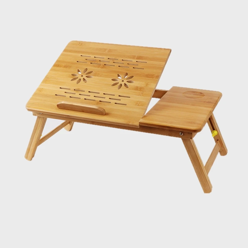 
Best choose eco friendly adjustable folding laptop table bamboo wooden laptop table for bed 