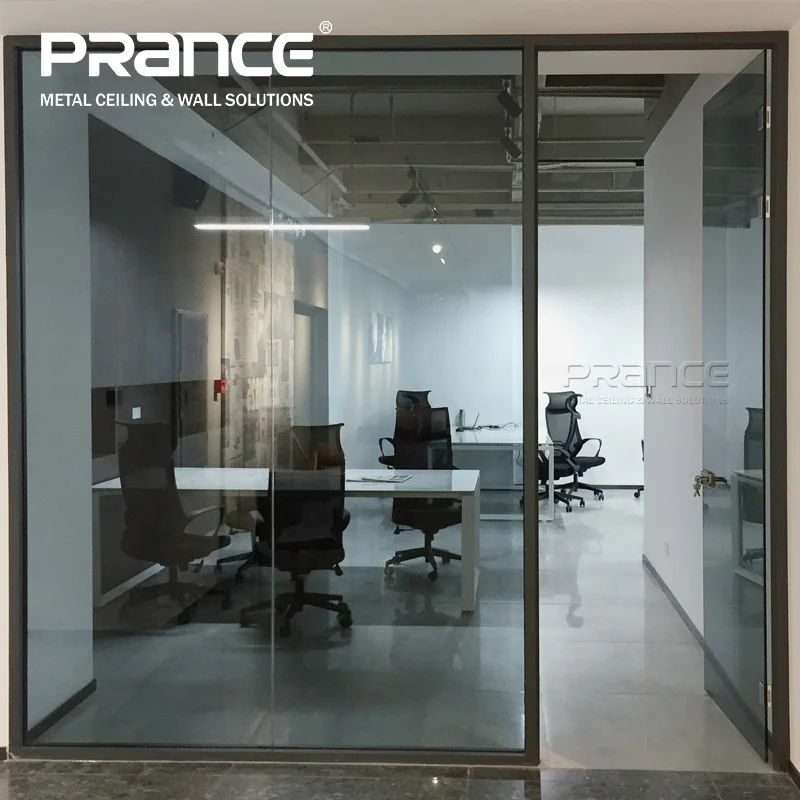 Clearly separated edible office glass partitions