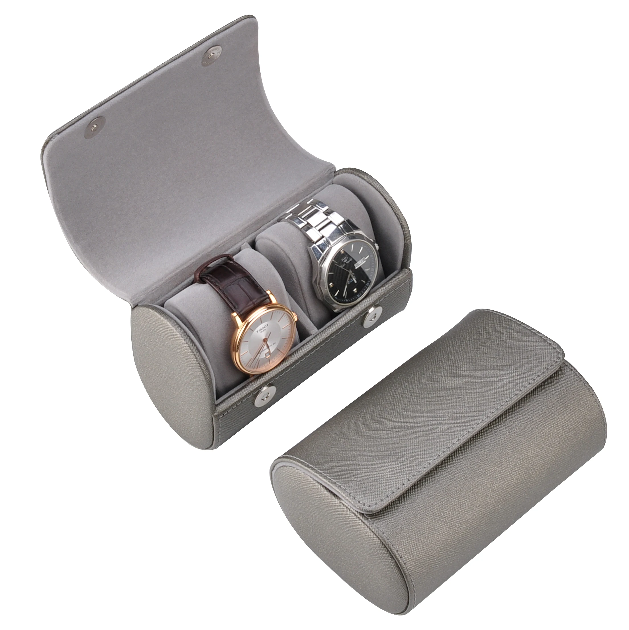 OEM custom  single gift packaging storage watches case for Men travel portable luxury pu leather watch box