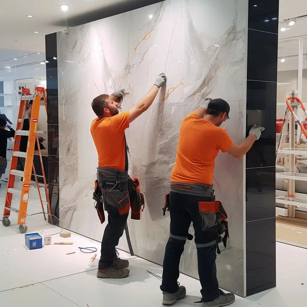 Easy to Install 2mm/3mm*1220*2440mm Flexible Marble Alternative Wall Panel & Board UV Coating PVC Plastic Marble Sheet