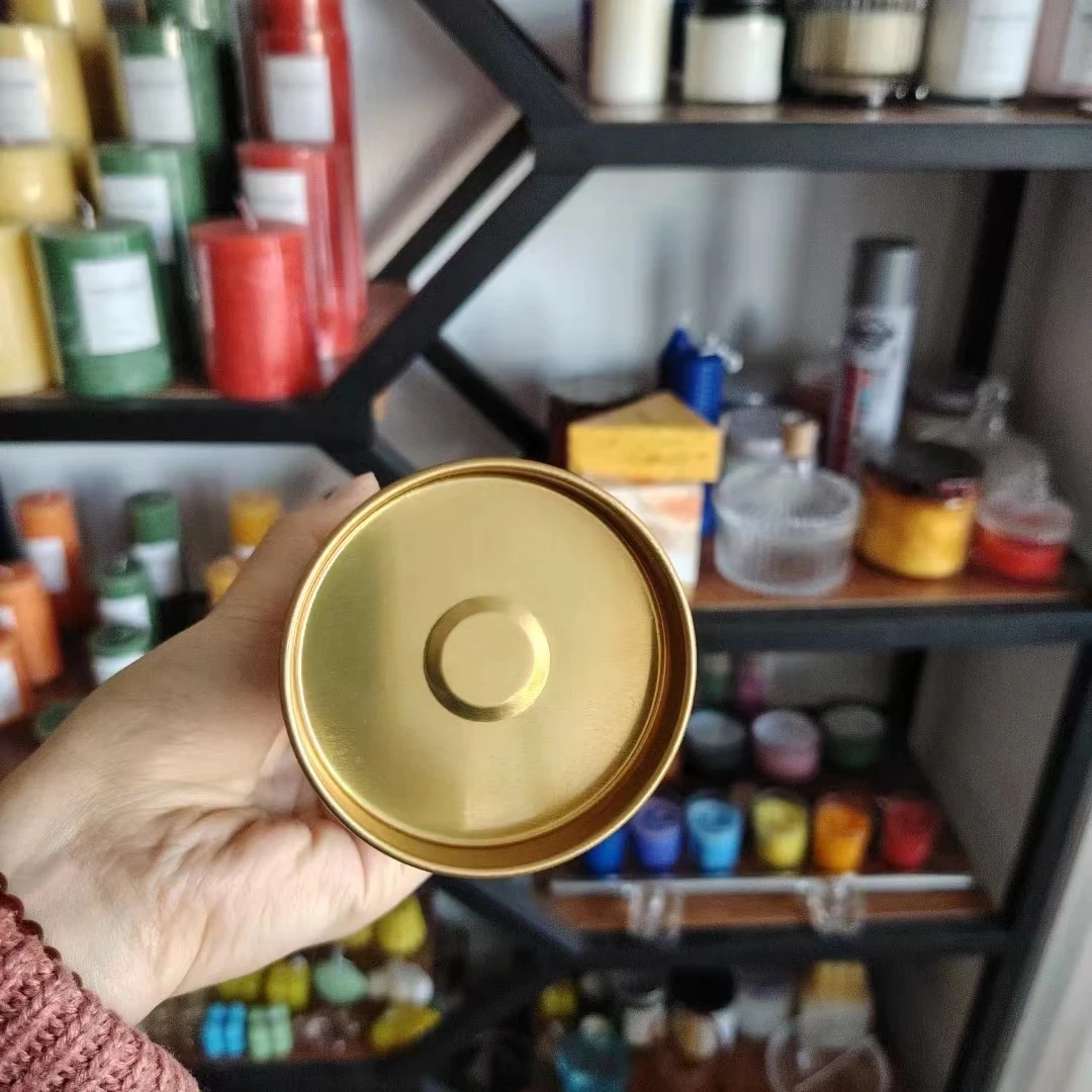 Wholesale handmade smokeless glass candles soy wax long burning time Religious candles