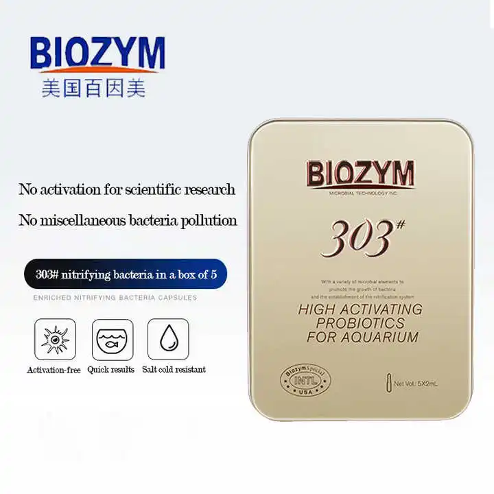 Biozym Aquarium fish tank with ornamental fish freshwater seawater nitrification bacteria