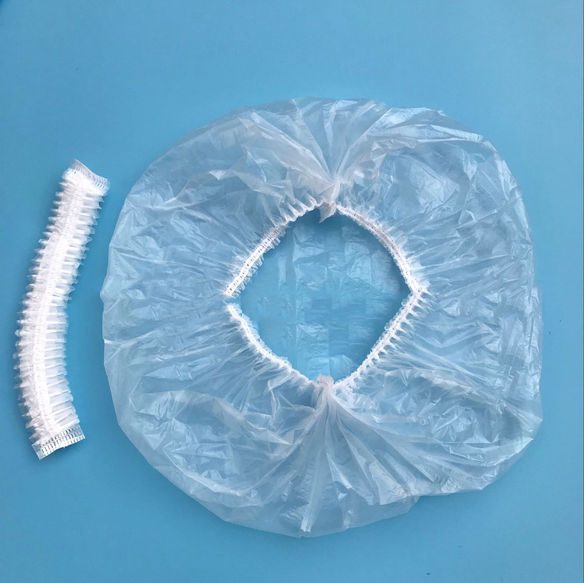 Adjustable Shower Caps Clear Plastic Hair Caps