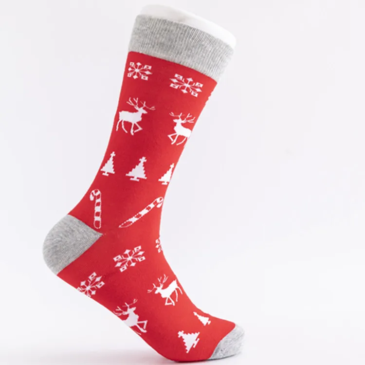 Wholesale Funny Cute Animal Socks Custom Cotton Christmas Socks For Women