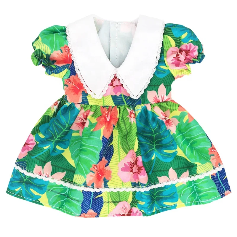 Custom Lovely 14.5 inch Vinyl Doll Suit , 3D Rooted Blond Hair Action Figure Vinyl Doll Dress , OEM Plastic Toy Doll Costumes