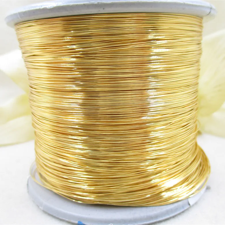 DIY ювелирные аксессуары материал оптом 24K тройной позолоченный провод ручной работы латунная проволока Золотая линия формирования ювелирных изделий