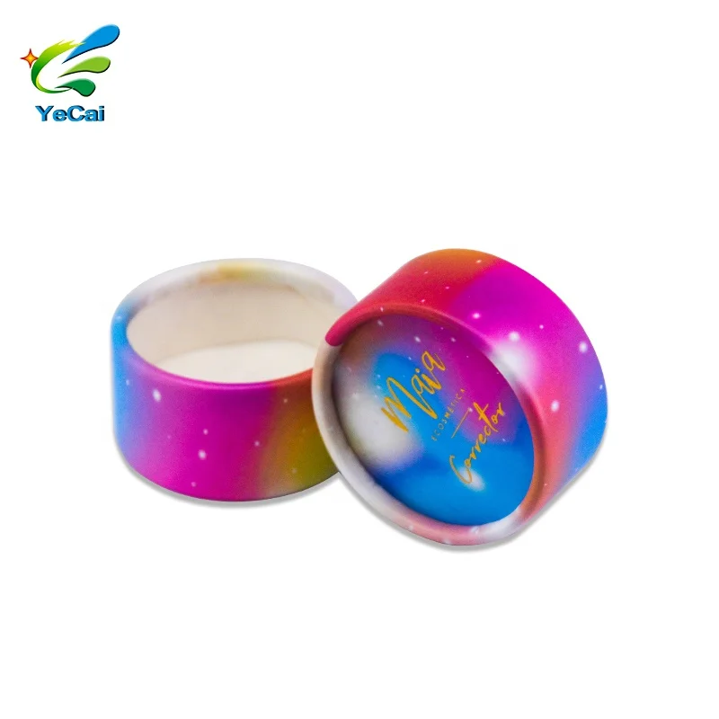 Factory supply cream paper packaging container round small paper tube biodegradable for 10g lip balm or deodorant