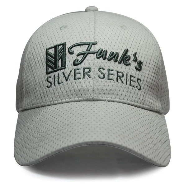 
Polyester Breathable eye-bird Mesh Fabric embroidery custom sport baseball dad cap hat 