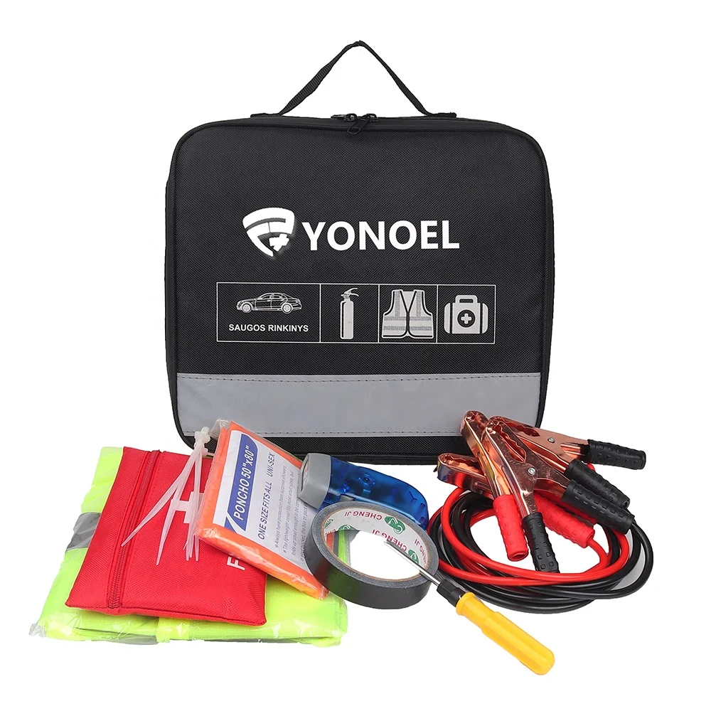 Roadside  Assistance Emergency Kit  Medical Supplies Safty Kit Bag  Car First Aid Kit