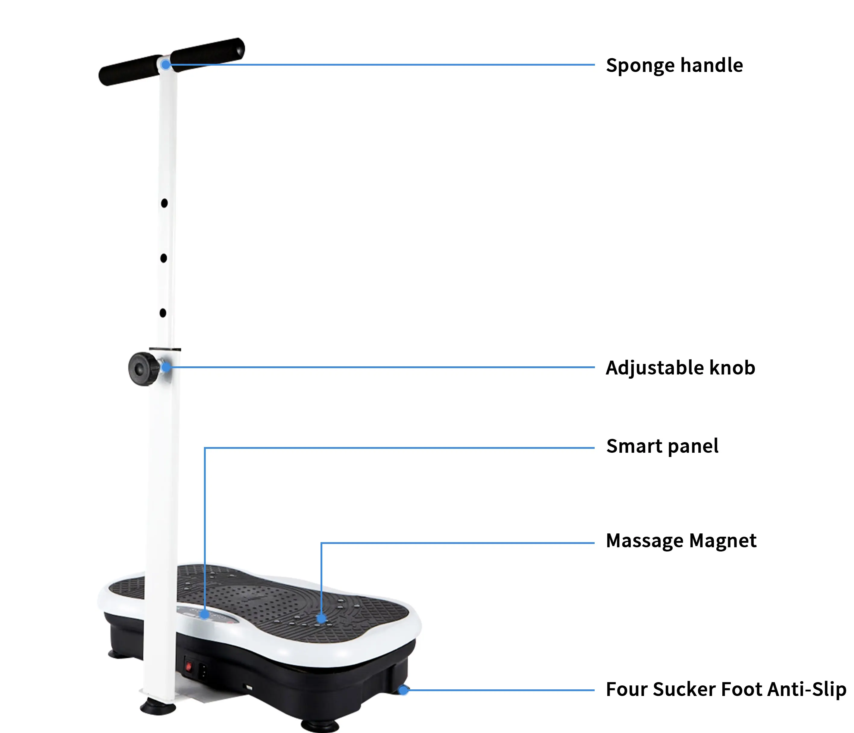 Vibration Plate Machine Whole Body Vibrational Platform 50hz Ultrathin Body Slimmer