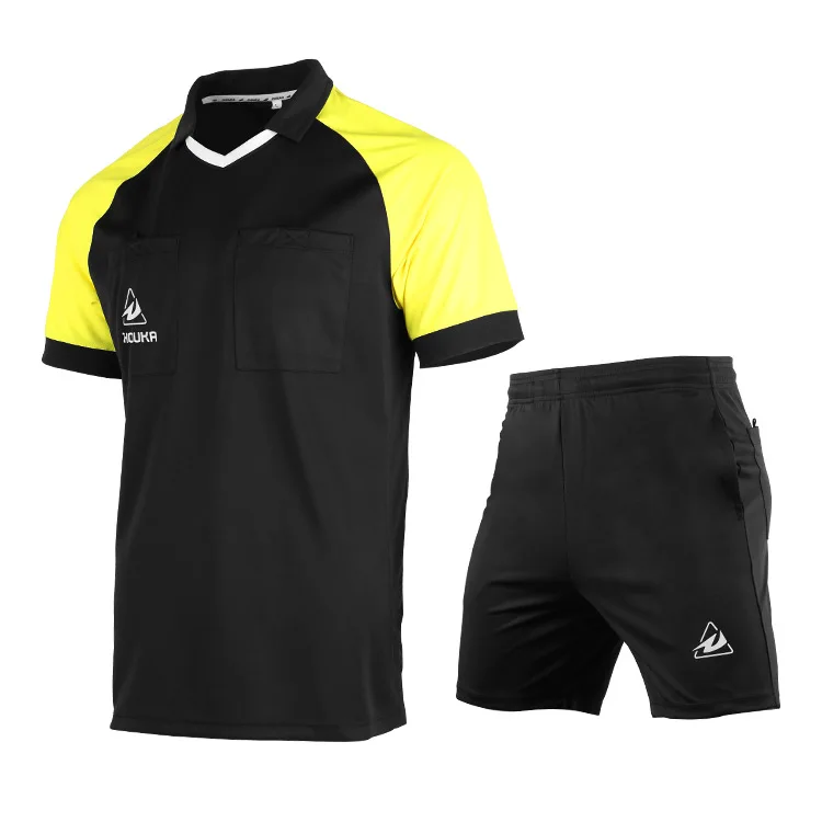 custom soccer uniforms sets Sports breathable Football Jersey referee uniform sublimation Soccer Jersey