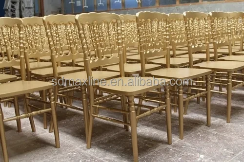 Cheap Napoleon Hotel Event White Color Party Event Wooden Chairs