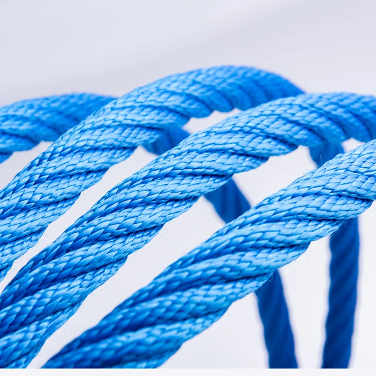 Soft touch PP combination ropes reinforced with steel wire