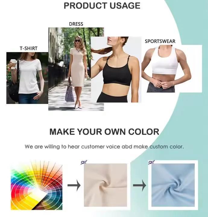 Custom Anti-bacterial Anti-Odor Polyester Cotton Tencel Elastane Knitted Waffle Interlock Fabric for Clothing Pants Tops