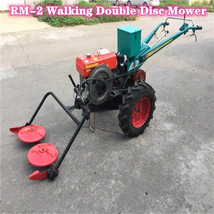 Трактор с фронтальной двойной дисковой косилкой, садовая косилка, сельскохозяйственная маленькая газонокосилка