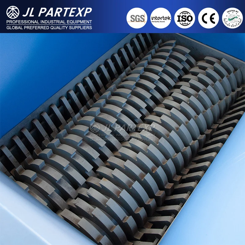 Double Shaft garden wood branch waste orchard tree log twig coconut shell wood panel pallet banana tree electric motor shredder