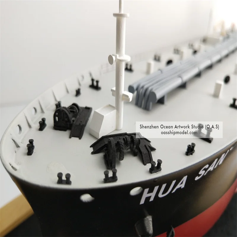 O.A.S Manufacturer High Quality Ship Model Business Gifts Cargo Boat Models  Custom 65cm HUA SAN OIL/ GAS TANKERS