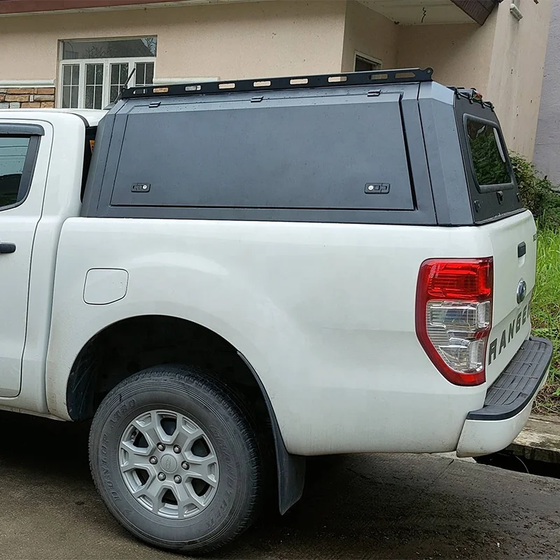 Newest Off-road Hard Type Aluminum Alloy Topper Camper Pickup Tonneau Cover 4x4 Pickup Truck Canopy For FORD F150 RANGER