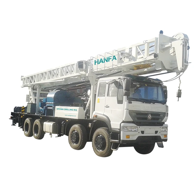 Hanfa Group HFC600 Water Well Rotary Drill Rig Machine Truck Mounted