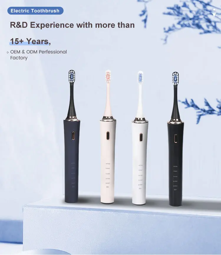 2022 New Arrivals Adult Electric Soft DuPont Nylon Bristle Sonic Toothbrush