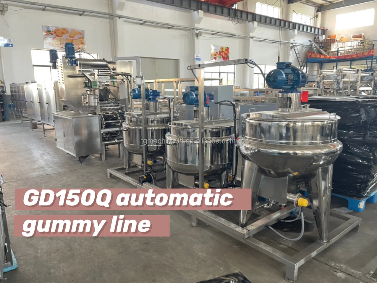  TG New condition starch jelly candy making machine/small gummy bear production line with factory