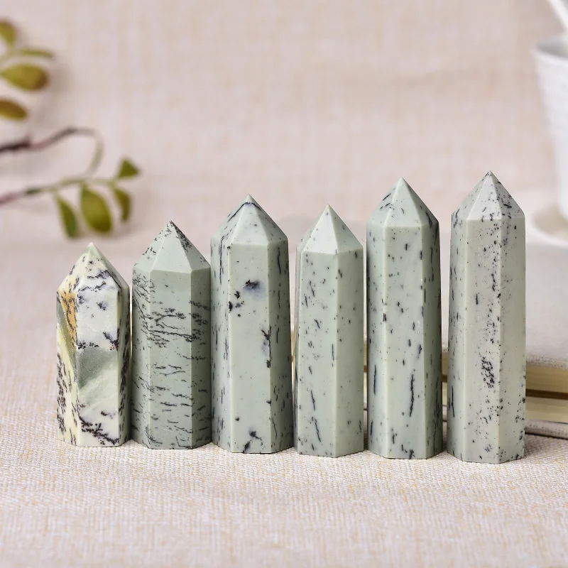 Wholesale Bulk Spot Natural Crystal Point Brews Jade Polished Healing Stones Reiki Pyramid Of Stone