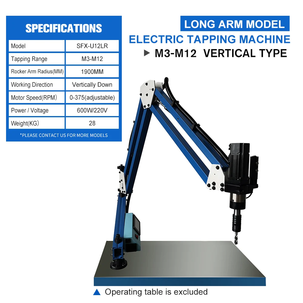 Popular Automatic Tapping Machine M6-M30 CNC Self Tapping Screw Machine Universal/Vertical type low price