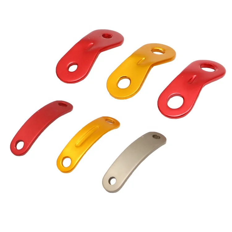 Camping Tent Accessory Aluminium Guyline Adjuster Tent Fastener Wind Rope Triangular Stopper Guy Line Slider Rope Tensioner