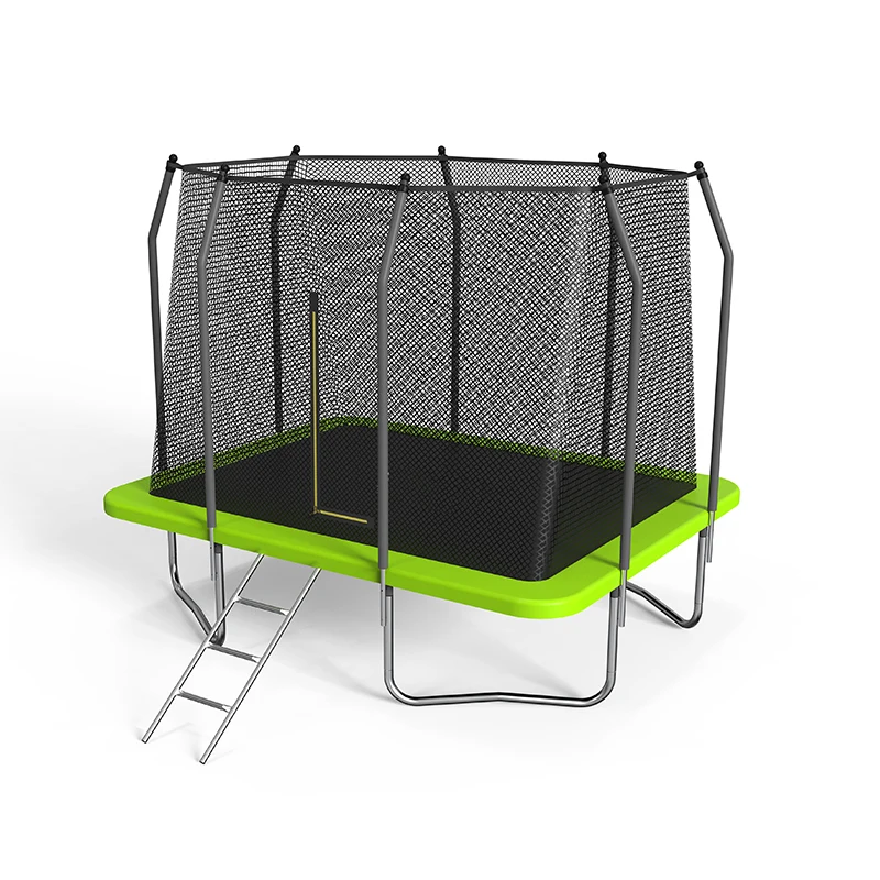 Заводской прямоугольный батут для улицы с корпусом, детский садовый прямоугольный батут