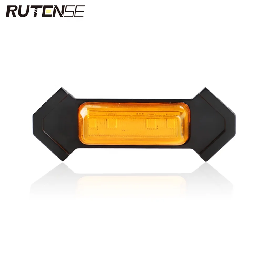 RUTENSE 12V Grid Warning Signal Light daytime running light  Car mid-grid light grill decoration lamp