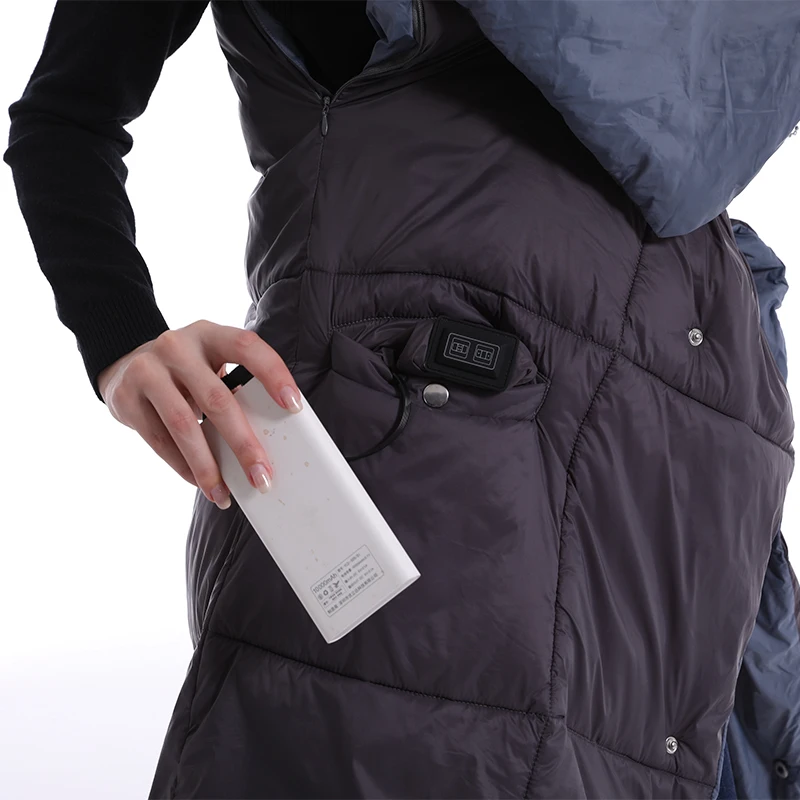 Wholesale 4 in 1 function in stock household USB rechargeable heat warm electric throw blanket heated for uk winter king