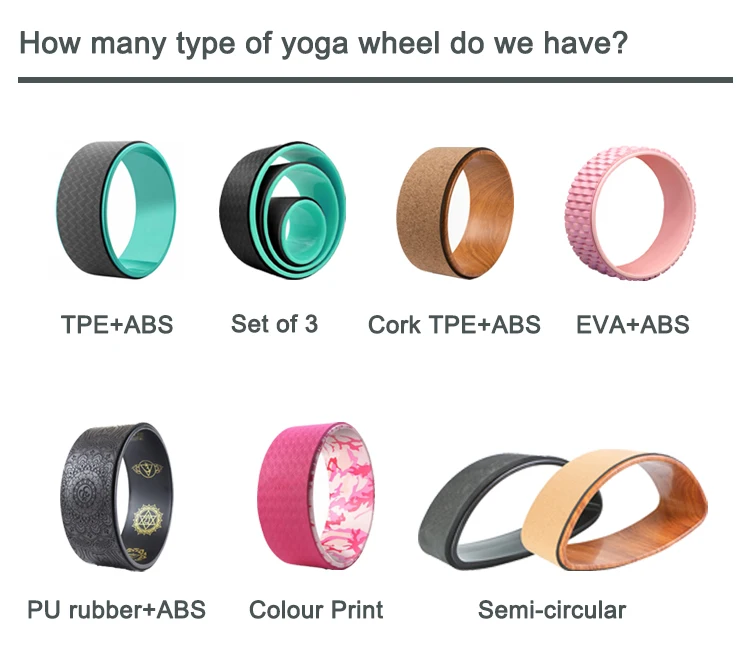 Miska Wheel Strong Premium Back Roller and Stretcher with Thick Cushion Yoga Wheel