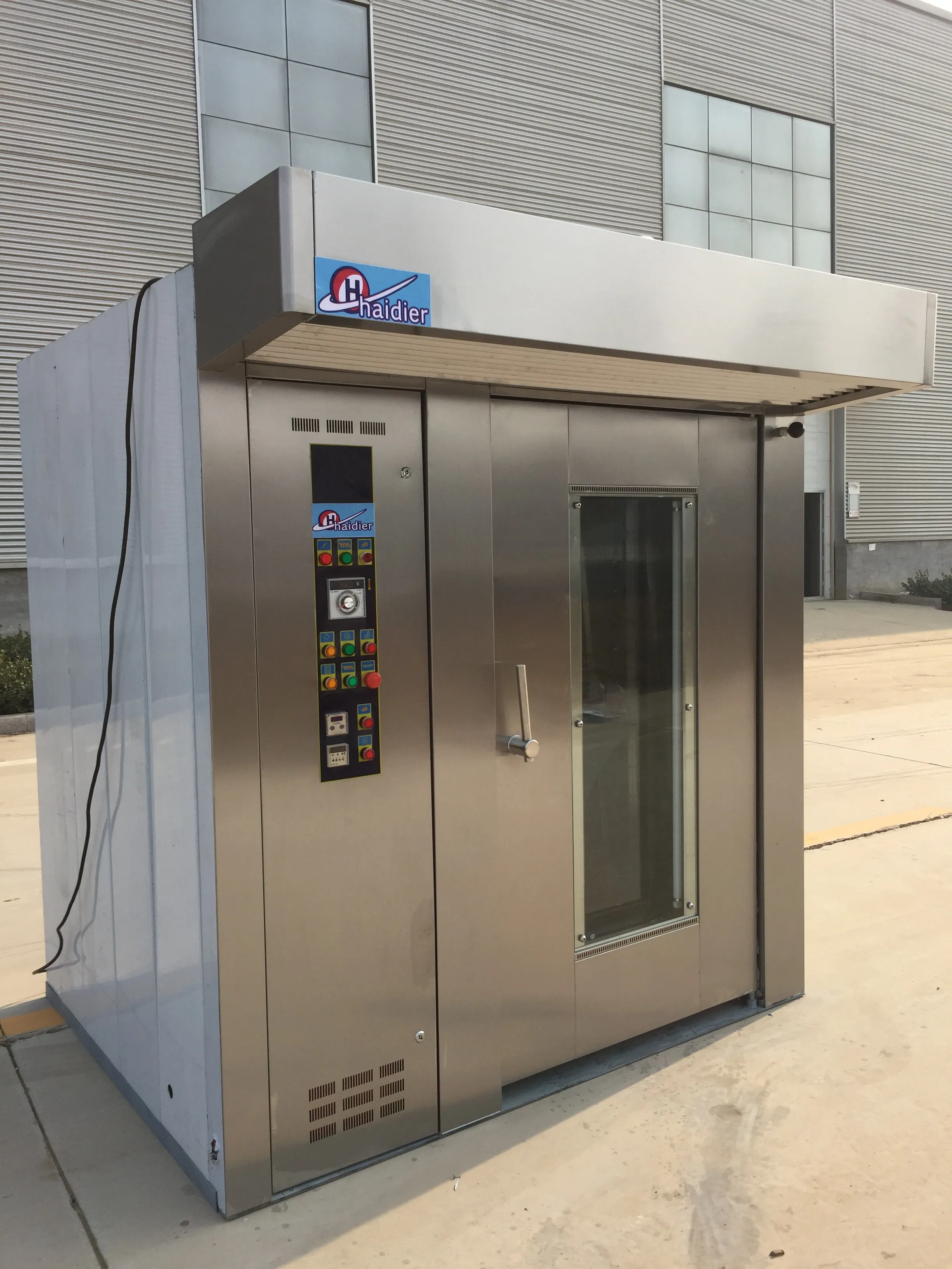 Professional bakery rotary rack oven come as electric gas and diesel  for bakery food factory